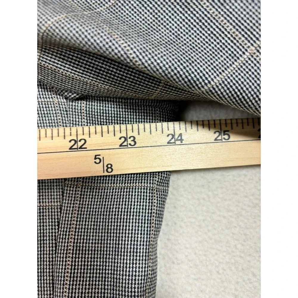 Jos A Bank Signature Collection Grey Plaid Silk Wool Blazer Sport Coat 48 Long